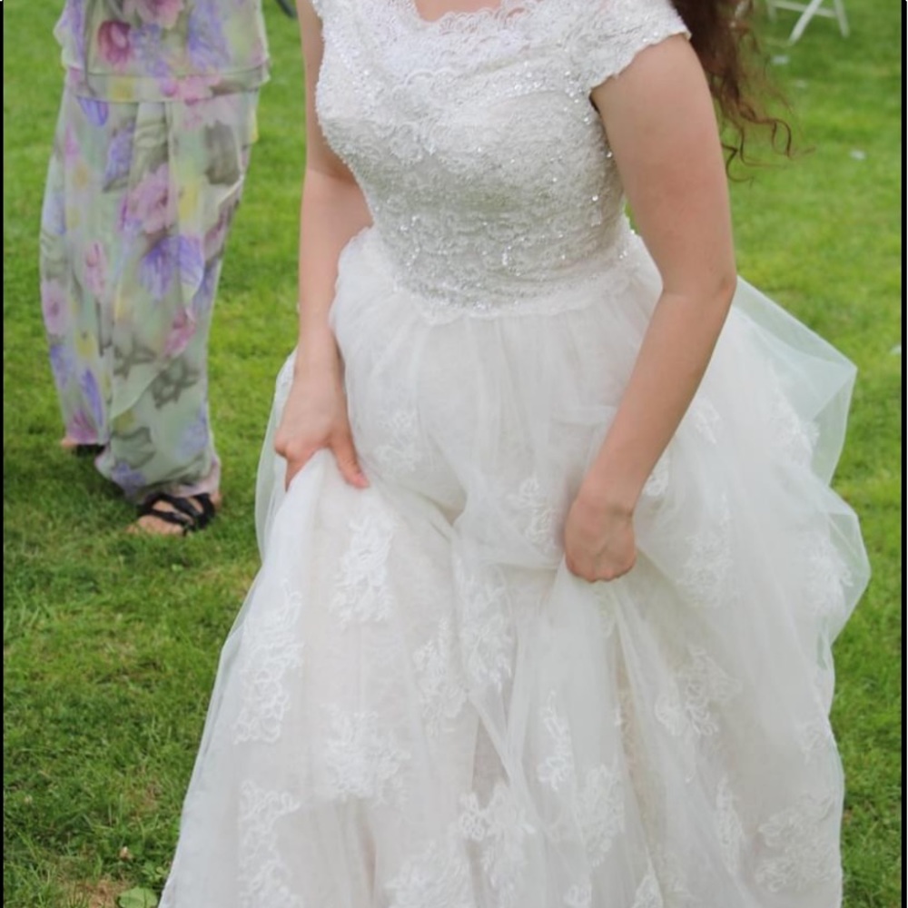 Beautiful unique Italian designer wedding gown